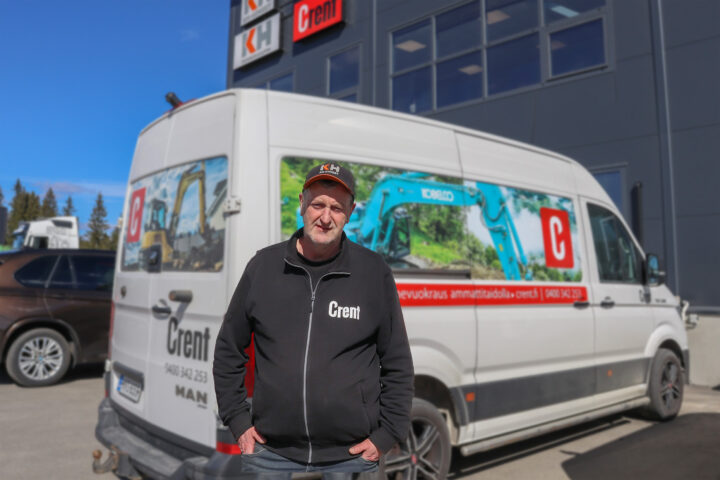 Häkkinen on Crentin pitkäaikaisin työntekijä.